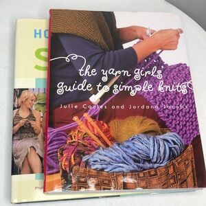 Knits designs and simple knits TWO BOOKS BUNDLE- Hollywood Knits -The Yarn Girls
